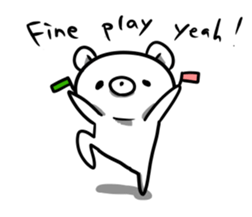 Big bro bear(English ver.) sticker #5939680