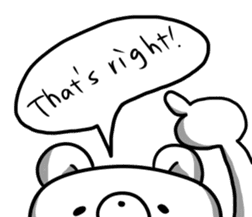 Big bro bear(English ver.) sticker #5939689