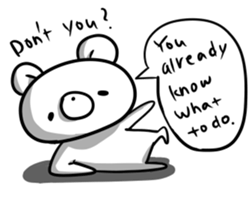 Big bro bear(English ver.) sticker #5939706