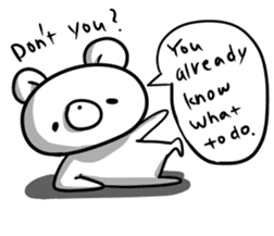 Big bro bear(English ver.) sticker #5939706