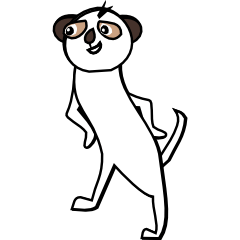 Half of Meerkat and a cat