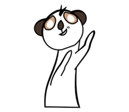 Half of Meerkat and a cat sticker #5940114