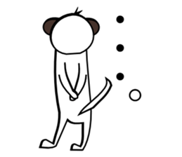 Half of Meerkat and a cat sticker #5940116