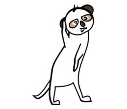 Half of Meerkat and a cat sticker #5940118