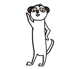Half of Meerkat and a cat sticker #5940127