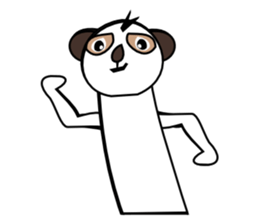 Half of Meerkat and a cat sticker #5940129