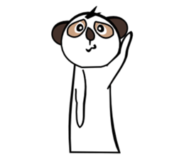 Half of Meerkat and a cat sticker #5940139