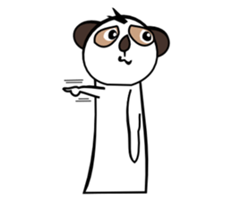 Half of Meerkat and a cat sticker #5940146