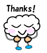 Mr Cloudy fun cloud sticker #5940353