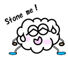 Mr Cloudy fun cloud sticker #5940354