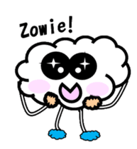 Mr Cloudy fun cloud sticker #5940357