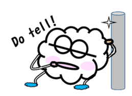 Mr Cloudy fun cloud sticker #5940358
