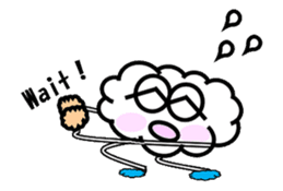 Mr Cloudy fun cloud sticker #5940365