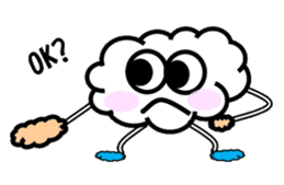Mr Cloudy fun cloud sticker #5940372