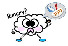 Mr Cloudy fun cloud sticker #5940373