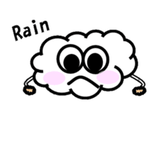 Mr Cloudy fun cloud sticker #5940375