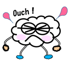 Mr Cloudy fun cloud sticker #5940377