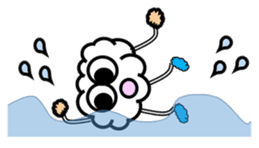 Mr Cloudy fun cloud sticker #5940380