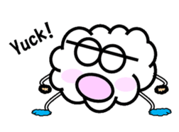 Mr Cloudy fun cloud sticker #5940386