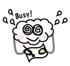 Mr Cloudy fun cloud sticker #5940388