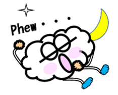 Mr Cloudy fun cloud sticker #5940390