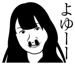 Nose hair of women 2 sticker #5940638