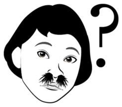 Nose hair of women 2 sticker #5940640