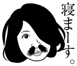 Nose hair of women 2 sticker #5940667