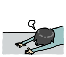 Moody guy & girl sticker #5940880