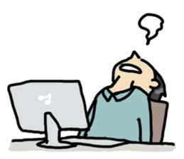 Moody guy & girl sticker #5940882