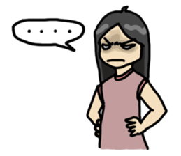 Moody guy & girl sticker #5940895