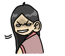 Moody guy & girl sticker #5940896