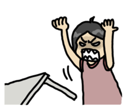 Moody guy & girl sticker #5940898