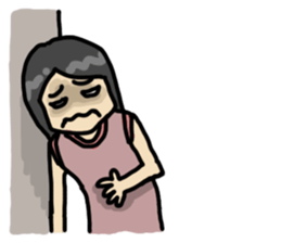 Moody guy & girl sticker #5940902