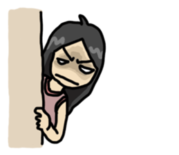 Moody guy & girl sticker #5940906