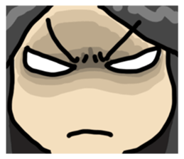 Moody guy & girl sticker #5940908