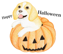 Halloween Beagle Sticker (English) sticker #5941392