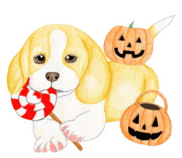 Halloween Beagle Sticker (English) sticker #5941395