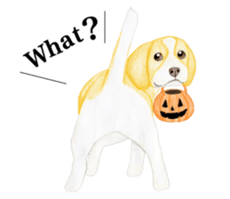 Halloween Beagle Sticker (English) sticker #5941398