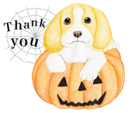 Halloween Beagle Sticker (English) sticker #5941399
