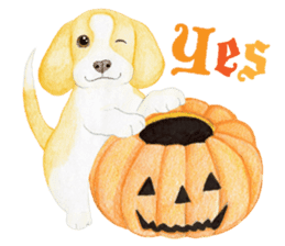 Halloween Beagle Sticker (English) sticker #5941400