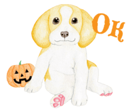 Halloween Beagle Sticker (English) sticker #5941401