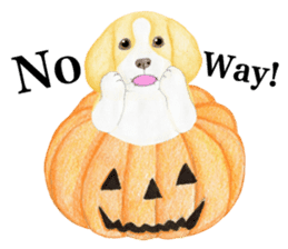 Halloween Beagle Sticker (English) sticker #5941408