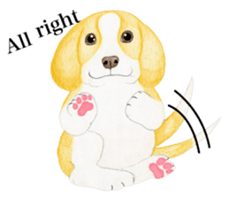 Halloween Beagle Sticker (English) sticker #5941411
