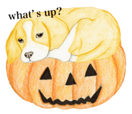 Halloween Beagle Sticker (English) sticker #5941413