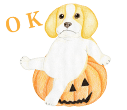 Halloween Beagle Sticker (English) sticker #5941415