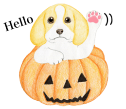 Halloween Beagle Sticker (English) sticker #5941420
