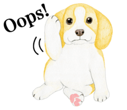 Halloween Beagle Sticker (English) sticker #5941422