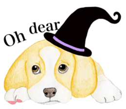 Halloween Beagle Sticker (English) sticker #5941425