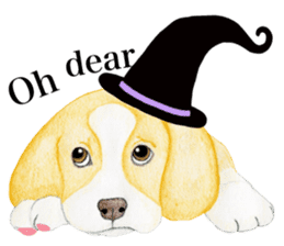 Halloween Beagle Sticker (English) sticker #5941425
